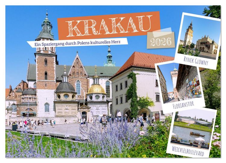 Produktbild: Krakau. Ein Spaziergang durch Polens kulturelles Herz (Wandkalender 2026 DIN A4 quer), CALVENDO Monatskalender