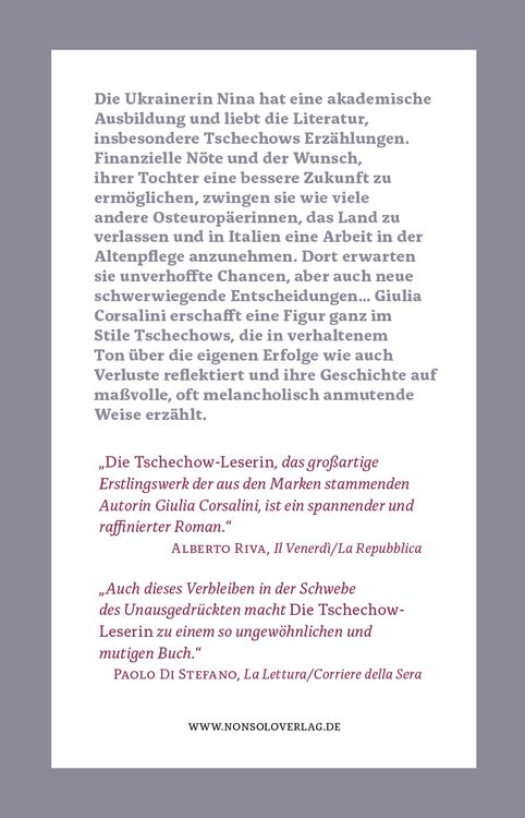 Produktbild: Die Tschechow-Leserin