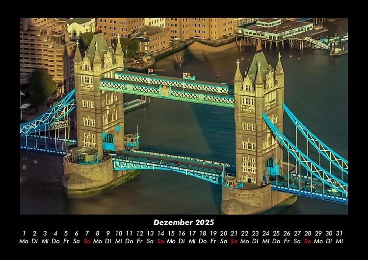 Produktbild: London 2025 Fotokalender DIN A3
