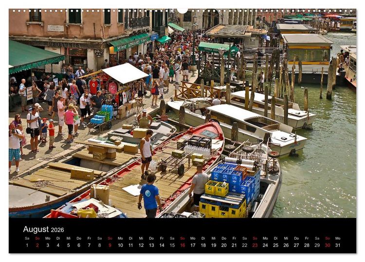 Produktbild: Venedig 2026 (Wandkalender 2026 DIN A2 quer), CALVENDO Monatskalender