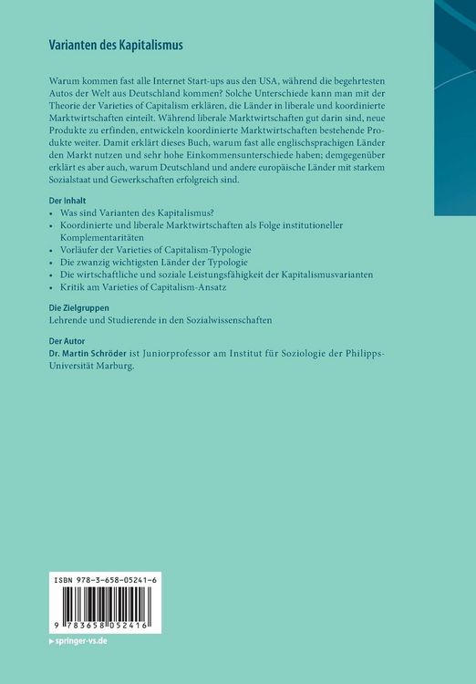 Produktbild: Varianten des Kapitalismus