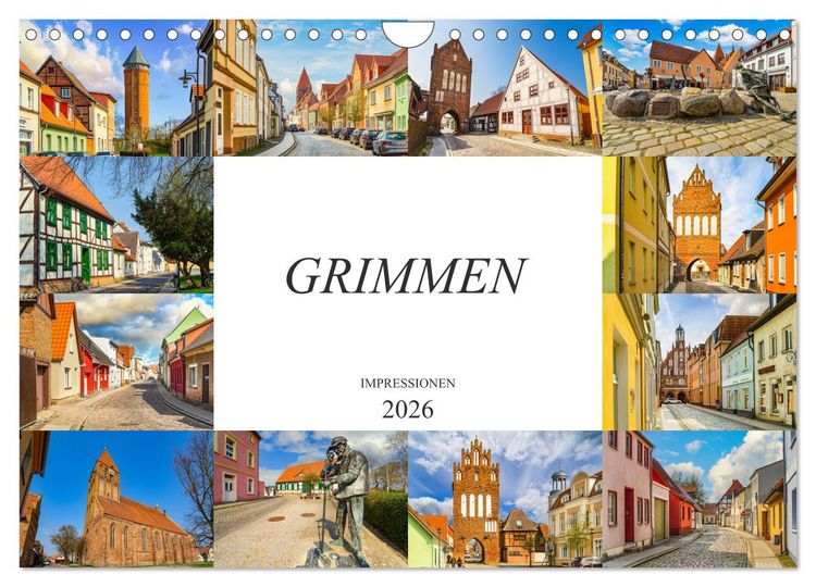 Produktbild: Grimmen Impressionen (Wandkalender 2026 DIN A4 quer), CALVENDO Monatskalender