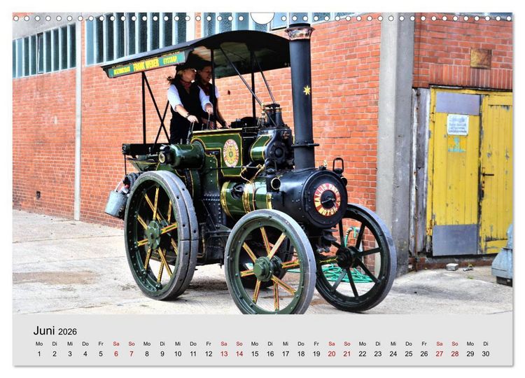 Produktbild: Oldtimer-Dampffahrzeuge. Historische Dampf- und Hei&szlig;luftfahrzeuge (Wandkalender 2026 DIN A3 quer), CALVENDO Monatskalender