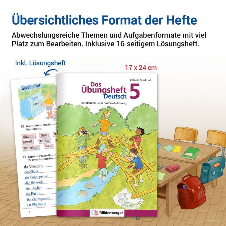Produktbild: Das &Uuml;bungsheft Deutsch 5