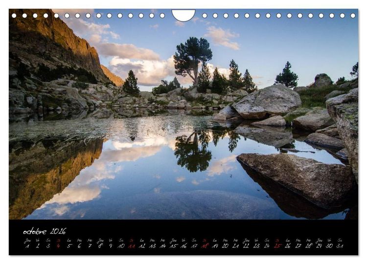 Produktbild: Miroirs des Pyr&eacute;n&eacute;es Catalanes (Calendrier mural 2026 DIN A4 vertical), CALVENDO calendrier mensuel