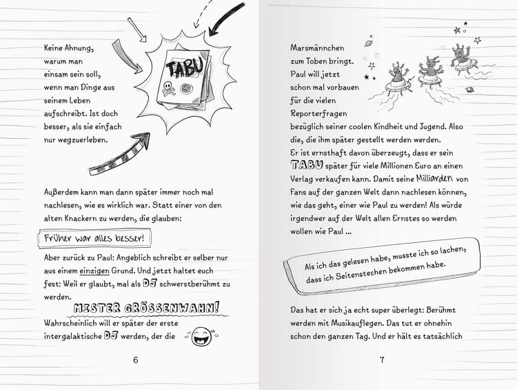 Produktbild: Das ungeheimste Tagebuch der Welt!, Band 1: Wie mein bescheuerter Bruder Klassen