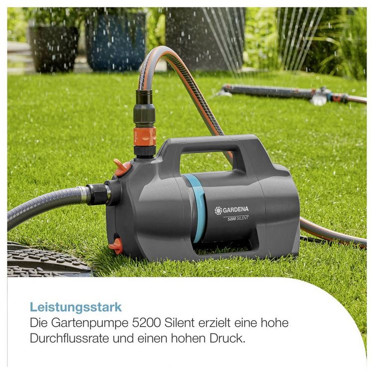 Produktbild: GARDENA Gartenpumpe 5200 Silent Gartenpumpe 5.300 l/h