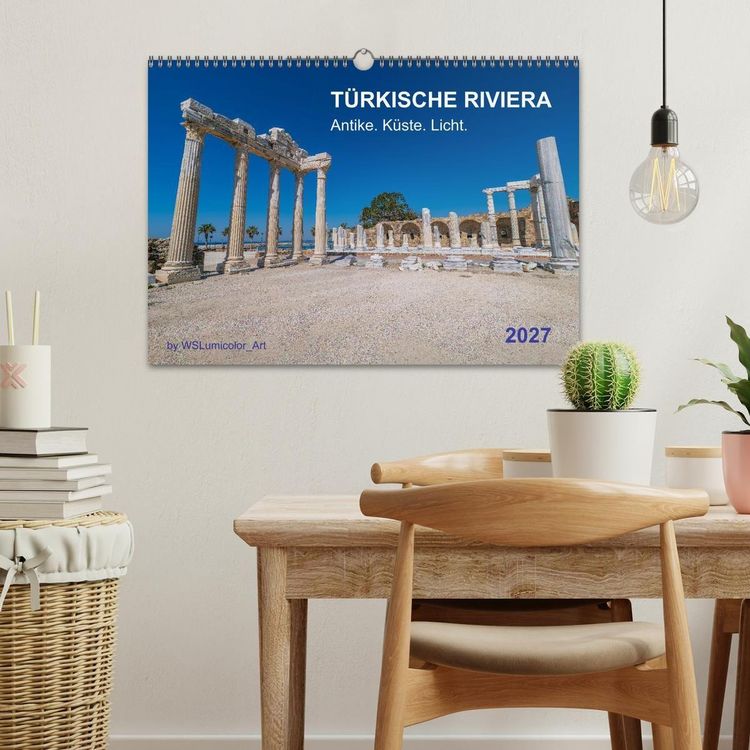 Produktbild: T&Uuml;RKISCHE RIVIERA - Antike. K&uuml;ste. Licht. (Wandkalender 2027 DIN A3 quer), CALVENDO Monatskalender