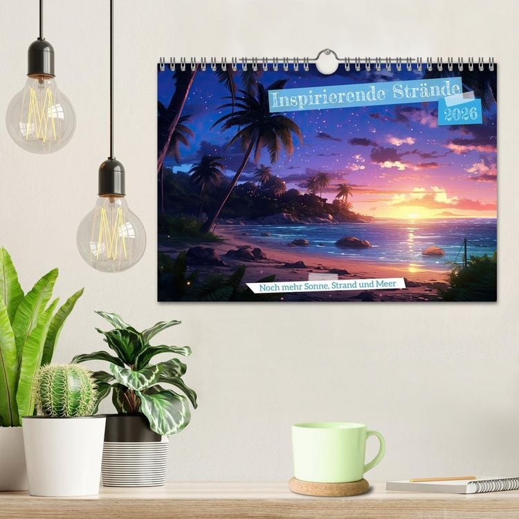 Produktbild: Inspirierende Str&auml;nde (Wandkalender 2026 DIN A4 quer), CALVENDO Monatskalender