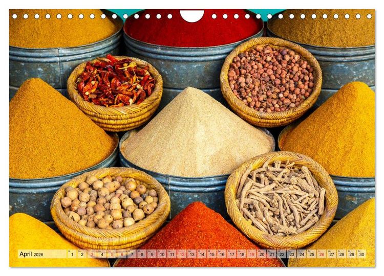 Produktbild: Marokko: Marrakesch, Atlas, Sahara, F&egrave;s (Wandkalender 2026 DIN A4 quer), CALVENDO Monatskalender