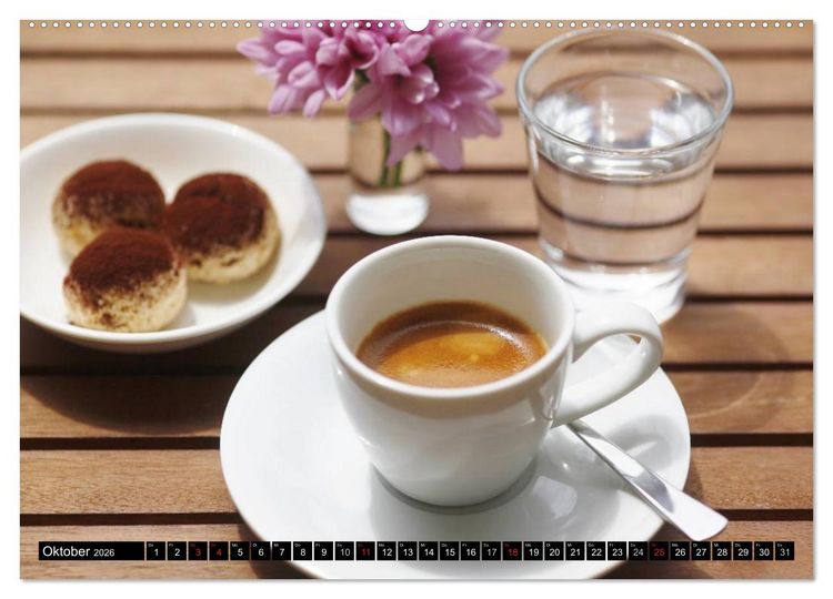 Produktbild: Espressozeit (Wandkalender 2026 DIN A2 quer), CALVENDO Monatskalender