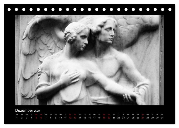 Produktbild: Die Engel von Melaten (Tischkalender 2026 DIN A5 quer), CALVENDO Monatskalender