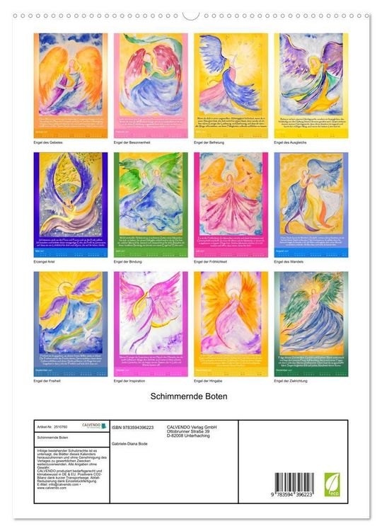 Produktbild: Schimmernde Boten (hochwertiger Premium Wandkalender 2027 DIN A2 hoch), Kunstdruck in Hochglanz