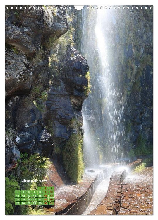 Produktbild: Levadas auf Madeira. Wildromantische Wanderwege (Wandkalender 2027 DIN A3 hoch), CALVENDO Monatskalender