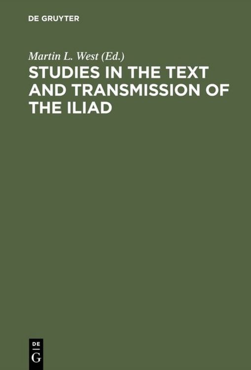Produktbild: Studies in the Text and Transmission of the Iliad