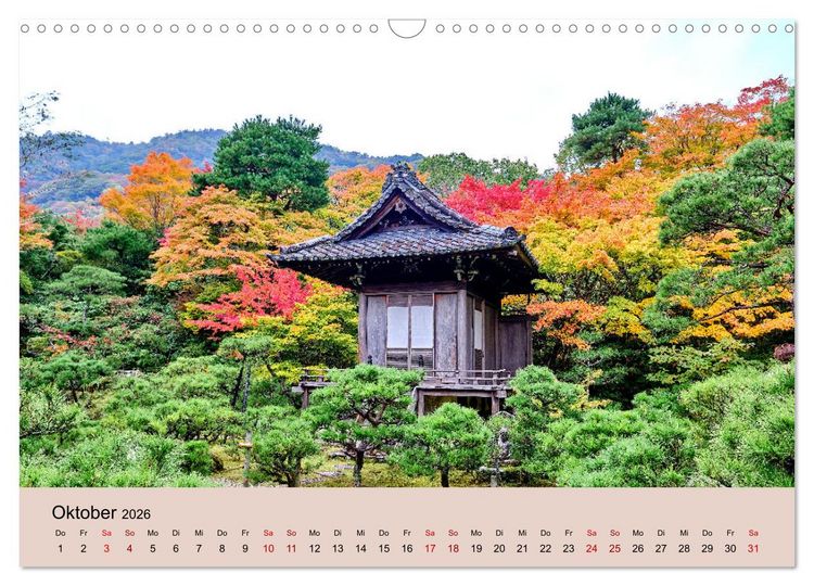 Produktbild: Japan im Herbst (Wandkalender 2026 DIN A3 quer), CALVENDO Monatskalender
