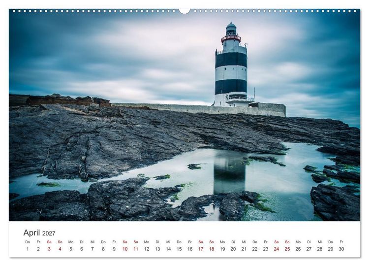 Produktbild: Leuchtt&uuml;rme Irlands (hochwertiger Premium Wandkalender 2027 DIN A2 quer), Kunstdruck in Hochglanz
