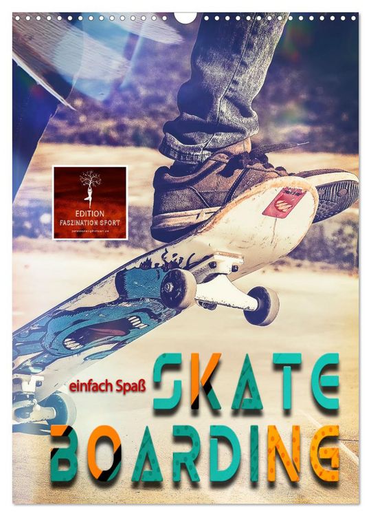 Produktbild: Skateboarding - einfach Spa&szlig; (Wandkalender 2026 DIN A3 hoch), CALVENDO Monatskalender
