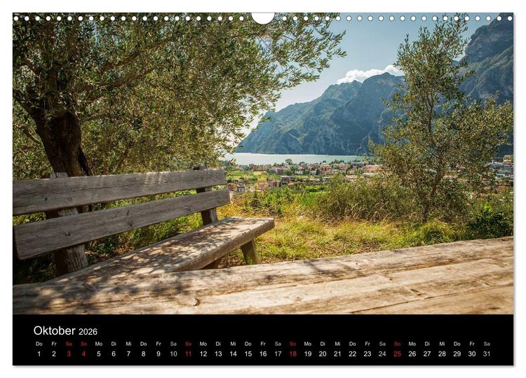 Produktbild: Die sch&ouml;nste Seite am Gardasee (Wandkalender 2026 DIN A3 quer), CALVENDO Monatskalender