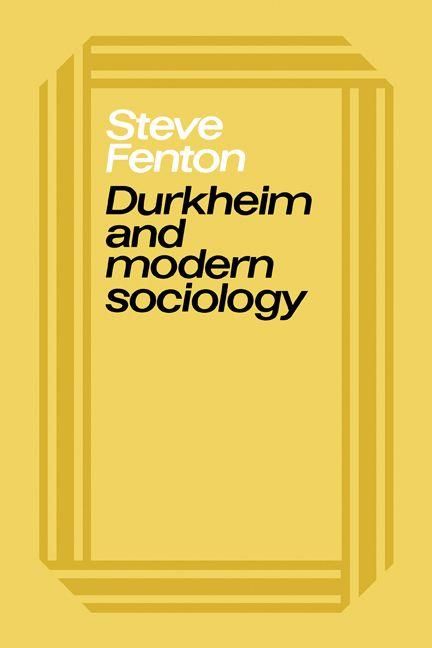 Produktbild: Durkheim & Modern Sociology