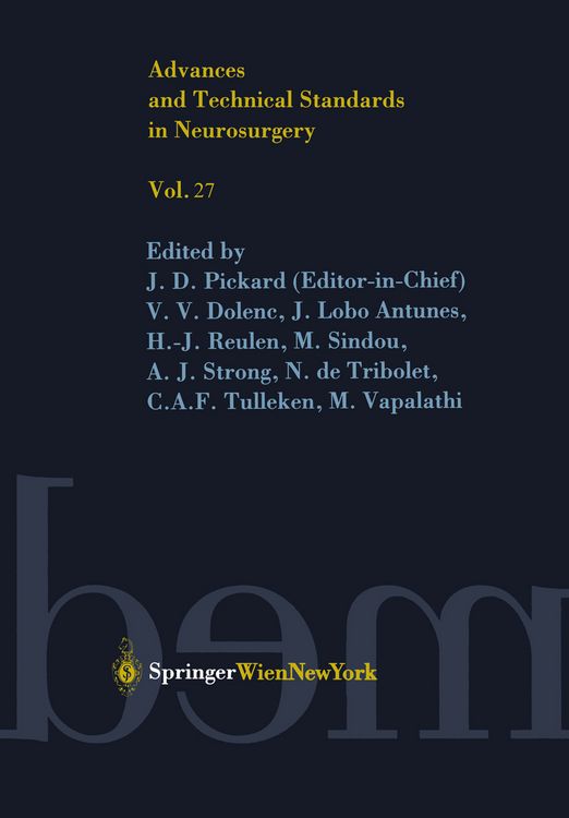 Produktbild: Advances and Technical Standards in Neurosurgery