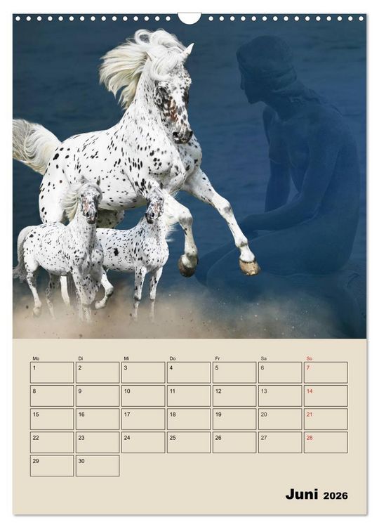 Produktbild: Pferdetr&auml;umereien - Traumbilder von Traumpferden (Wandkalender 2026 DIN A3 hoch), CALVENDO Monatskalender