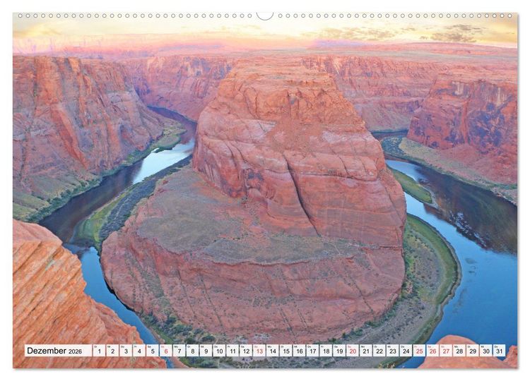 Produktbild: Naturwunder im Westen der USA (hochwertiger Premium Wandkalender 2026 DIN A2 quer), Kunstdruck in Hochglanz