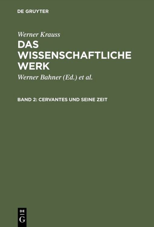 Produktbild: Cervantes und seine Zeit