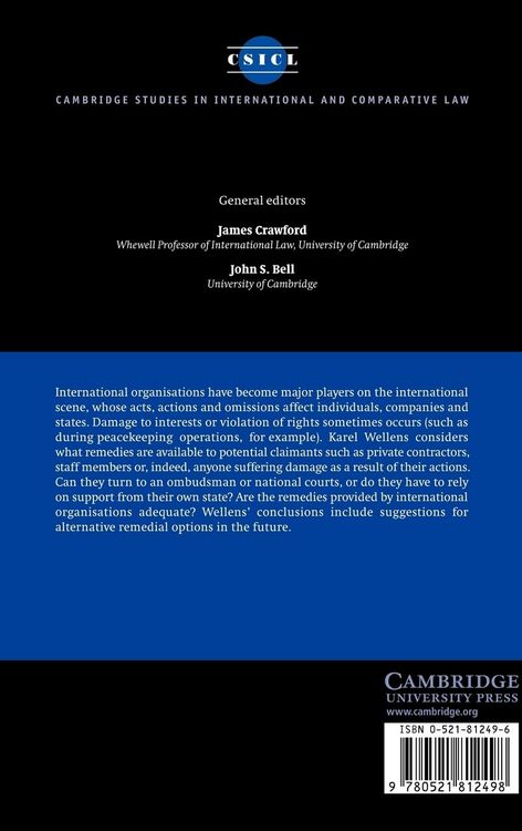 Produktbild: Remedies Against International Organisations