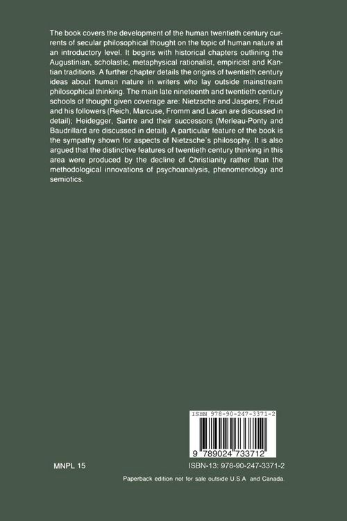 Produktbild: Modern Philosophies of Human Nature