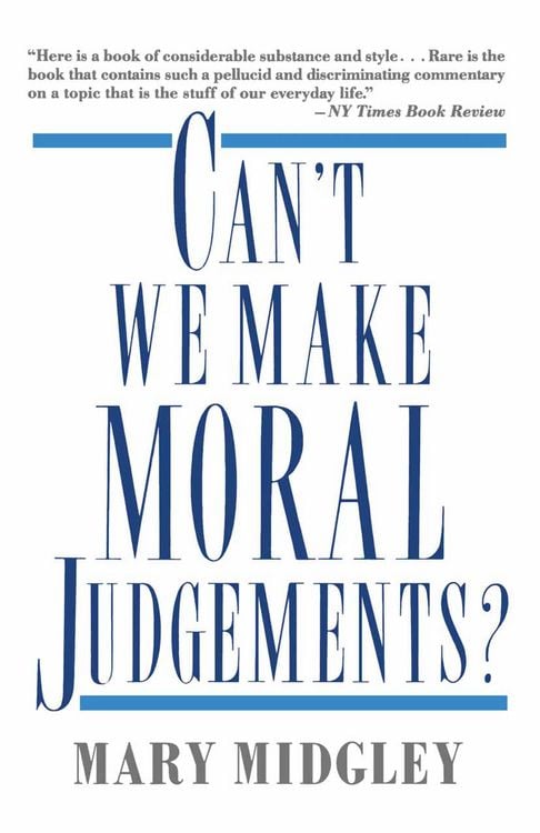 Produktbild: Can't We Make Moral Judgements?