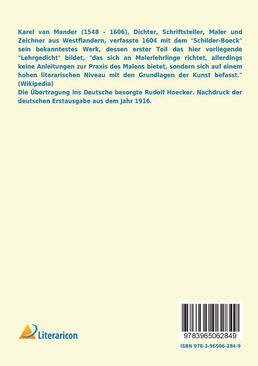 Produktbild: Das Lehrgedicht des Karel van Mander