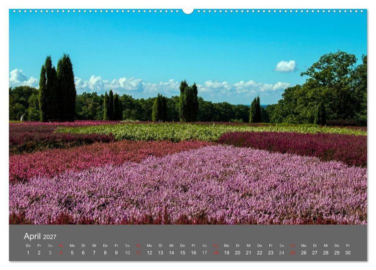 Produktbild: Moor- und Heidelandschaften Niedersachsen (Wandkalender 2027 DIN A2 quer), CALVENDO Monatskalender