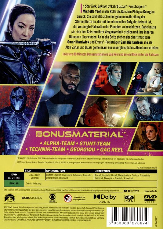 Produktbild: Star Trek: Sektion 31