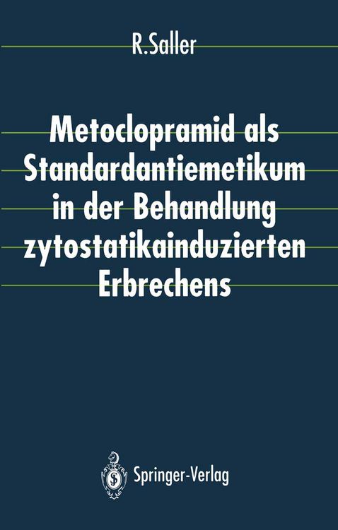 Produktbild: Metoclopramid als Standardantiemetikum in der Behandlung zytostatikainduzierten Erbrechens