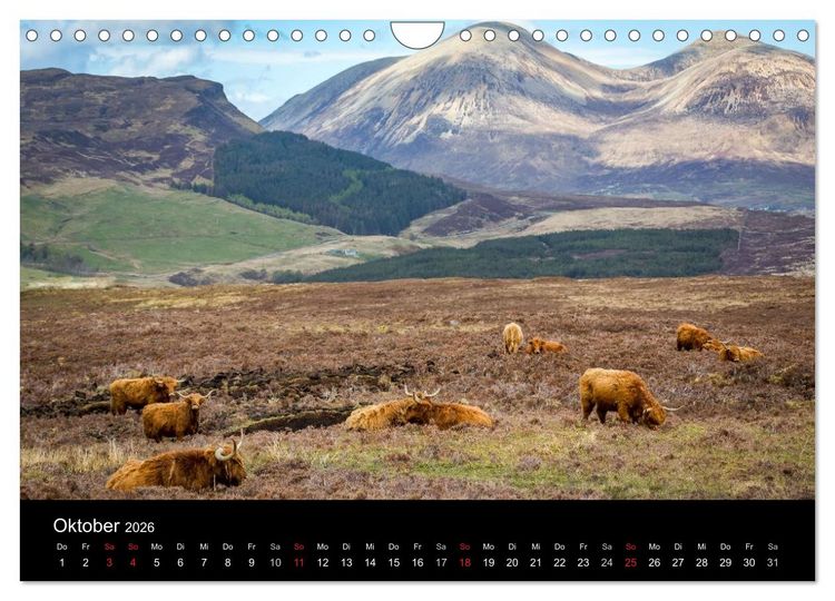 Produktbild: Schottland - Die wundervolle Isle of Skye (Wandkalender 2026 DIN A4 quer), CALVENDO Monatskalender