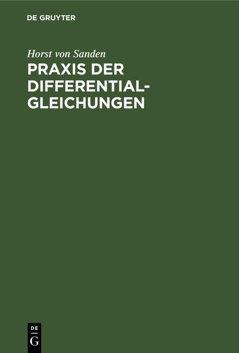 Produktbild: Praxis der Differentialgleichungen
