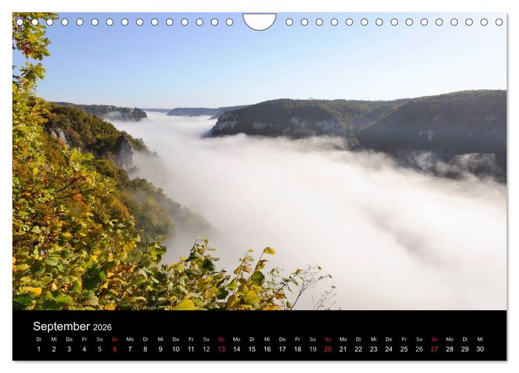 Produktbild: Das Donautal - Wanderparadies auf der Schw&auml;bischen Alb (Wandkalender 2026 DIN A4 quer), CALVENDO Monatskalender