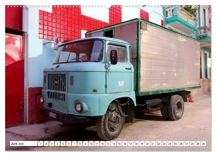 Produktbild: Ostalgie pur - DDR-Fahrzeuge auf Kuba (hochwertiger Premium Wandkalender 2026 DIN A2 quer), Kunstdruck in Hochglanz