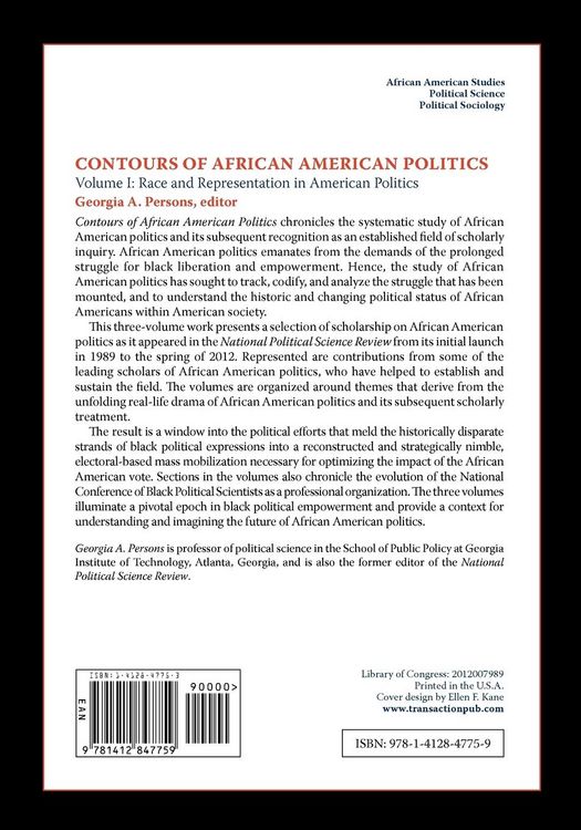 Produktbild: Contours of African American Politics