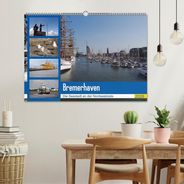 Produktbild: Bremerhaven. Die Seestadt an der Nordseek&uuml;ste (Wandkalender 2026 DIN A2 quer), CALVENDO Monatskalender