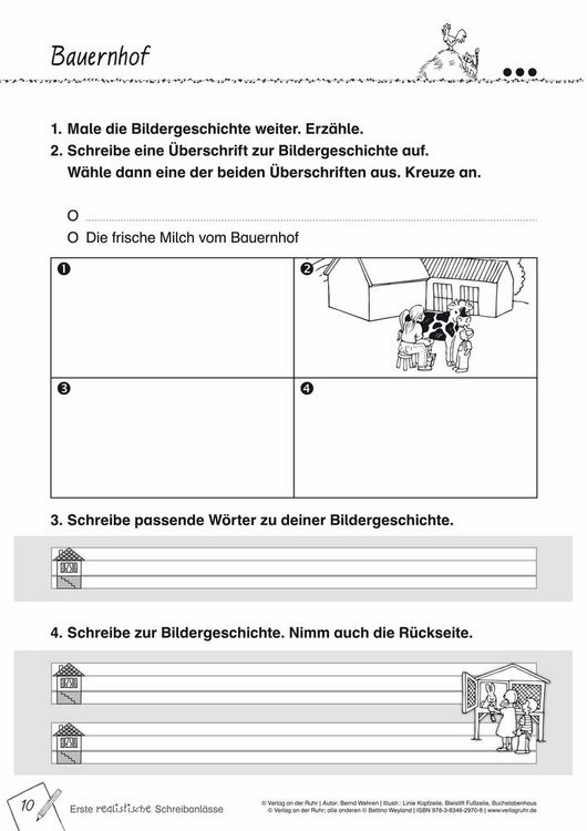 Produktbild: Bilder erz&auml;hlen Geschichten &ndash; Erste realistische Schreibanl&auml;sse