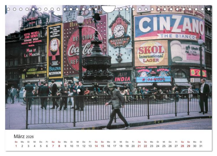 Produktbild: London - Vintage Views (Wandkalender 2026 DIN A4 quer), CALVENDO Monatskalender