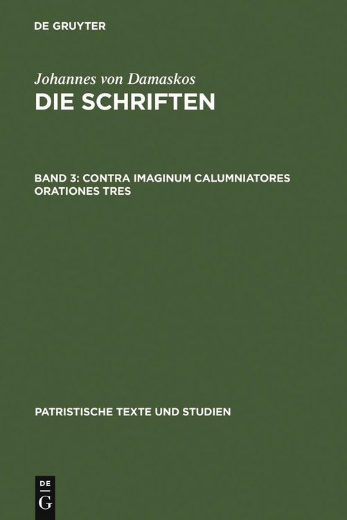 Produktbild: Contra imaginum calumniatores orationes tres