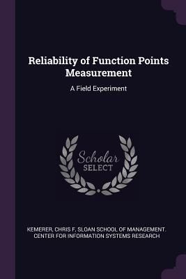 Produktbild: Reliability of Function Points Measurement