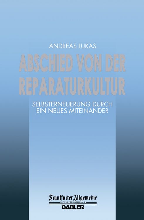 Produktbild: Abschied von der Reparaturkultur