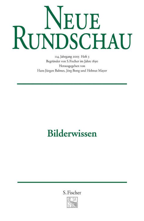 Produktbild: Neue Rundschau 2003/3