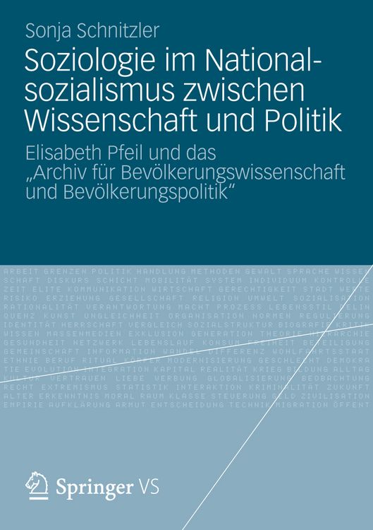 Produktbild: Soziologie im Nationalsozialismus zwischen Wissenschaft und Politik