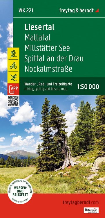 Produktbild: Liesertal, Wander-, Rad- und Freizeitkarte 1:50.000, freytag & berndt, WK 221
