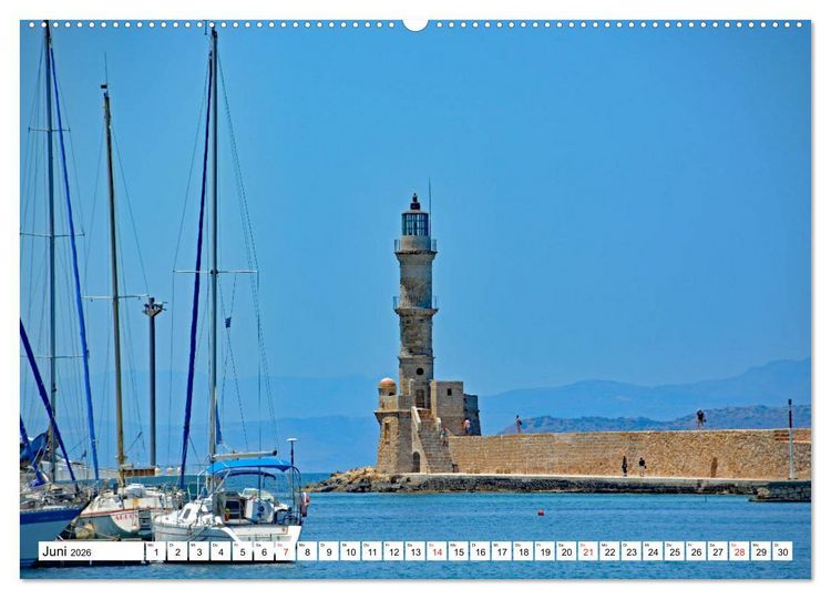 Produktbild: Idyllische H&auml;fen auf Kreta (Wandkalender 2026 DIN A2 quer), CALVENDO Monatskalender